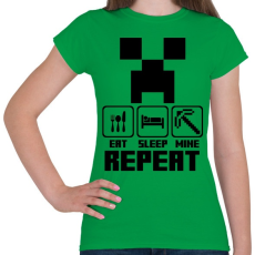 PRINTFASHION Enni, Aludni, Craftolni - Női póló - Zöld