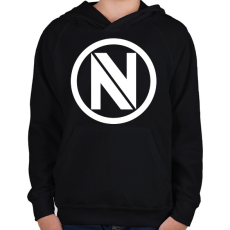 PRINTFASHION Envyus logo - Gyerek kapucnis pulóver - Fekete