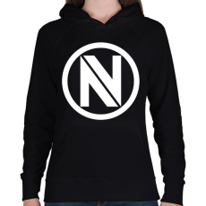 PRINTFASHION Envyus logo - Női kapucnis pulóver - Fekete