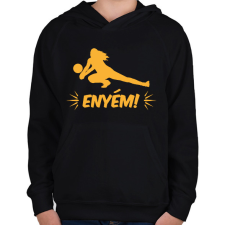 PRINTFASHION Enyém! - Gyerek kapucnis pulóver - Fekete gyerek pulóver, kardigán