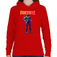 PRINTFASHION Eon Fortnite - Női kapucnis pulóver - Piros női pulóver, kardigán