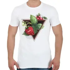 PRINTFASHION Eper imádat - Férfi póló - Fehér férfi póló