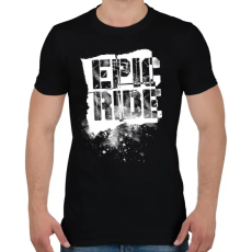 PRINTFASHION Epic Ride - fehér - Férfi póló - Fekete