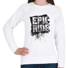 PRINTFASHION Epic Ride - fekete - Női pulóver - Fehér női pulóver, kardigán