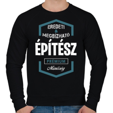 PRINTFASHION Építész prémium minőség - Férfi pulóver - Fekete
