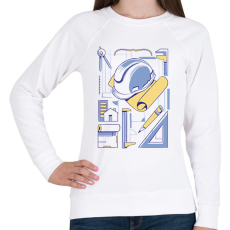 PRINTFASHION Építészmérnök - Női pulóver - Fehér