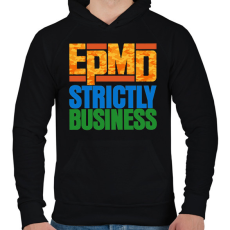 PRINTFASHION epmd - Férfi kapucnis pulóver - Fekete