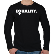 PRINTFASHION Equality - Férfi hosszú ujjú póló - Fekete férfi póló
