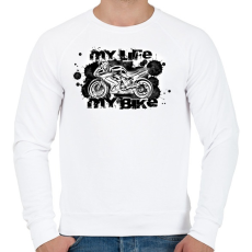PRINTFASHION er622fh - Férfi pulóver - Fehér