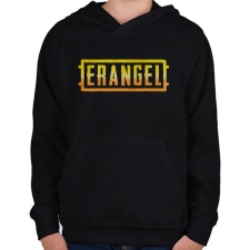 PRINTFASHION Erangel - PUBG Style - Gyerek kapucnis pulóver - Fekete gyerek pulóver, kardigán
