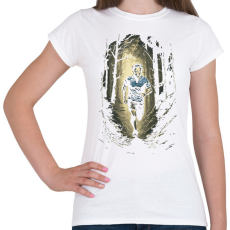 PRINTFASHION Erdei futó - Női póló - Fehér
