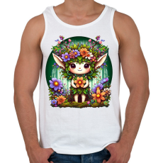 PRINTFASHION Erdei manó - Férfi atléta - Fehér