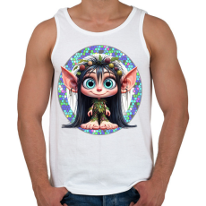 PRINTFASHION Erdei manólány - Férfi atléta - Fehér