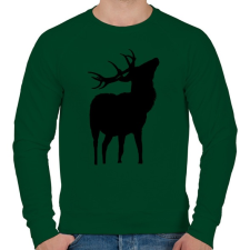 PRINTFASHION Erdők Királya - Férfi pulóver - Sötétzöld férfi pulóver, kardigán