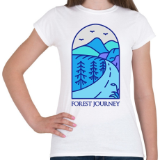 PRINTFASHION Erdőtúra - Női póló - Fehér