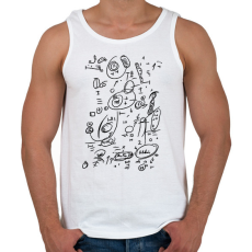 PRINTFASHION Eredeti Orbán Viktor mesterterv - Férfi atléta - Fehér