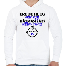 PRINTFASHION Eredetileg csak egy... - Férfi kapucnis pulóver - Fehér férfi pulóver, kardigán