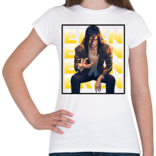 PRINTFASHION Eren Yeager minta (AOT) - Női póló - Fehér női póló