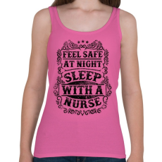 PRINTFASHION Érezd magad biztonságban éjszaka, aludj nővérrel!  - Női atléta - Rózsaszín