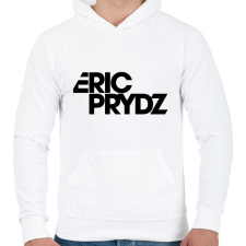PRINTFASHION Eric Prydz - Férfi kapucnis pulóver - Fehér férfi pulóver, kardigán