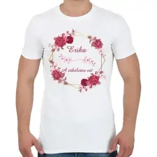 PRINTFASHION Erika - Férfi póló - Fehér férfi póló