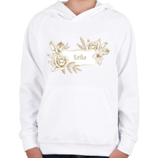 PRINTFASHION Erika - Gyerek kapucnis pulóver - Fehér gyerek pulóver, kardigán