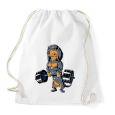 PRINTFASHION Erős tacskó - Sportzsák, Tornazsák - Fehér tornazsák
