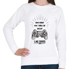 PRINTFASHION Erőszakos játék - Női pulóver - Fehér