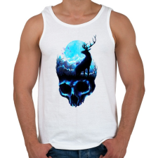 PRINTFASHION Erózió - Férfi atléta - Fehér atléta, trikó