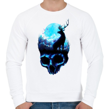 PRINTFASHION Erózió - Férfi pulóver - Fehér férfi pulóver, kardigán