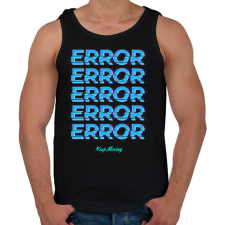 PRINTFASHION ERROR - Férfi atléta - Fekete atléta, trikó