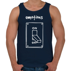 PRINTFASHION Érzelmek Be-Ki - Férfi atléta - Sötétkék