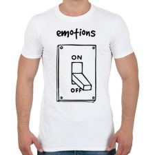 PRINTFASHION Érzelmek Be-Ki - Férfi póló - Fehér férfi póló