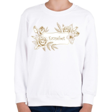 PRINTFASHION Erzsébet - Gyerek pulóver - Fehér gyerek pulóver, kardigán