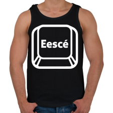 PRINTFASHION "Esc" billentyű - Férfi atléta - Fekete atléta, trikó