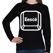 PRINTFASHION "Esc" billentyű - Női pulóver - Fekete női pulóver, kardigán