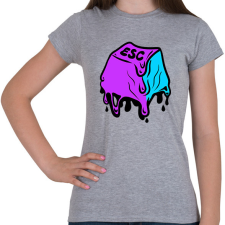 PRINTFASHION ESC olvadás - graffiti - Női póló - Sport szürke női póló