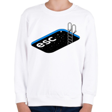 PRINTFASHION Escape - Gyerek pulóver - Fehér gyerek pulóver, kardigán