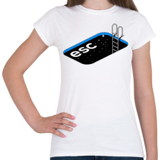 PRINTFASHION Escape - Női póló - Fehér női póló