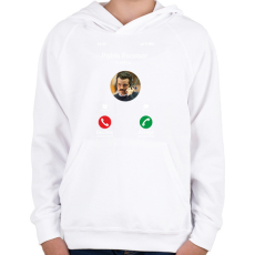 PRINTFASHION Escobar calling 2 - Gyerek kapucnis pulóver - Fehér