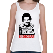 PRINTFASHION Escobar - Női atléta - Fehér női trikó