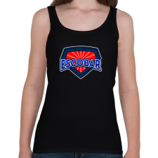 PRINTFASHION ESCOBAR - Női atléta - Fekete női trikó