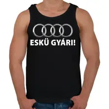 PRINTFASHION Eskü gyári! - Férfi atléta - Fekete atléta, trikó