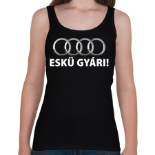 PRINTFASHION Eskü gyári! - Női atléta - Fekete női trikó