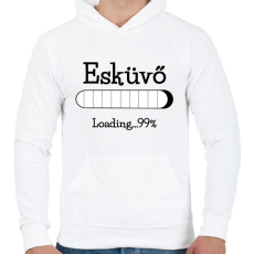 PRINTFASHION Esküvő loading...99% - Férfi kapucnis pulóver - Fehér