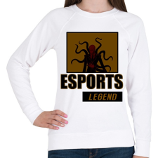 PRINTFASHION ESPORT LEGEND - Női pulóver - Fehér női pulóver, kardigán
