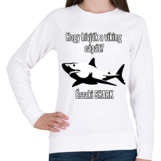 PRINTFASHION északi shark - Női pulóver - Fehér