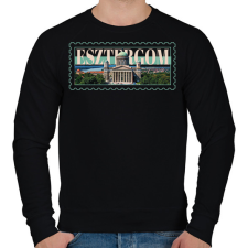 PRINTFASHION Esztergom - Férfi pulóver - Fekete férfi pulóver, kardigán
