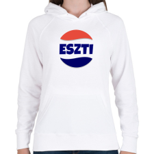 PRINTFASHION ESZTI - Női kapucnis pulóver - Fehér női pulóver, kardigán