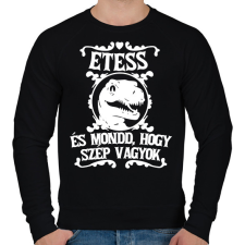 PRINTFASHION Etess és mondd, hogy szép vagyok! - Férfi pulóver - Fekete férfi pulóver, kardigán